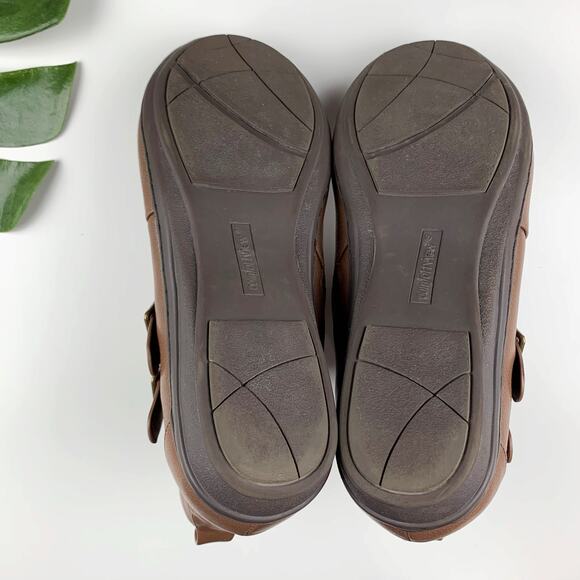 Comfortview Amberly Ankle Boots Brown Faux Leather Comfort Shooties Women's 12 - Picture 11 of 12